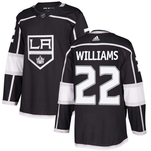 Kinder Los Angeles Kings Eishockey Trikot Tiger Williams #22 Authentic Schwarz Heim